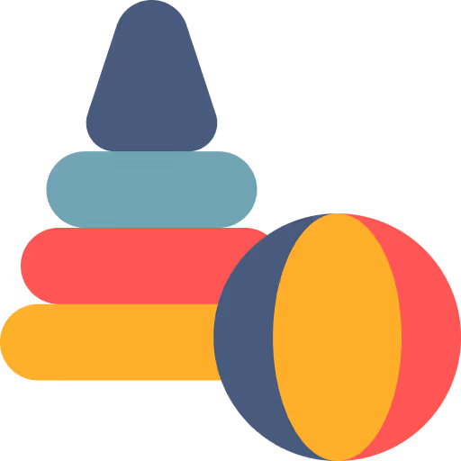 Montessori-inspired stacking stones and sun illustration at OC Toddler School in Irvine CA