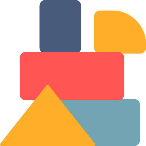 Montessori educational shapes and blocks illustration used by OC Toddler School in Irvine CA