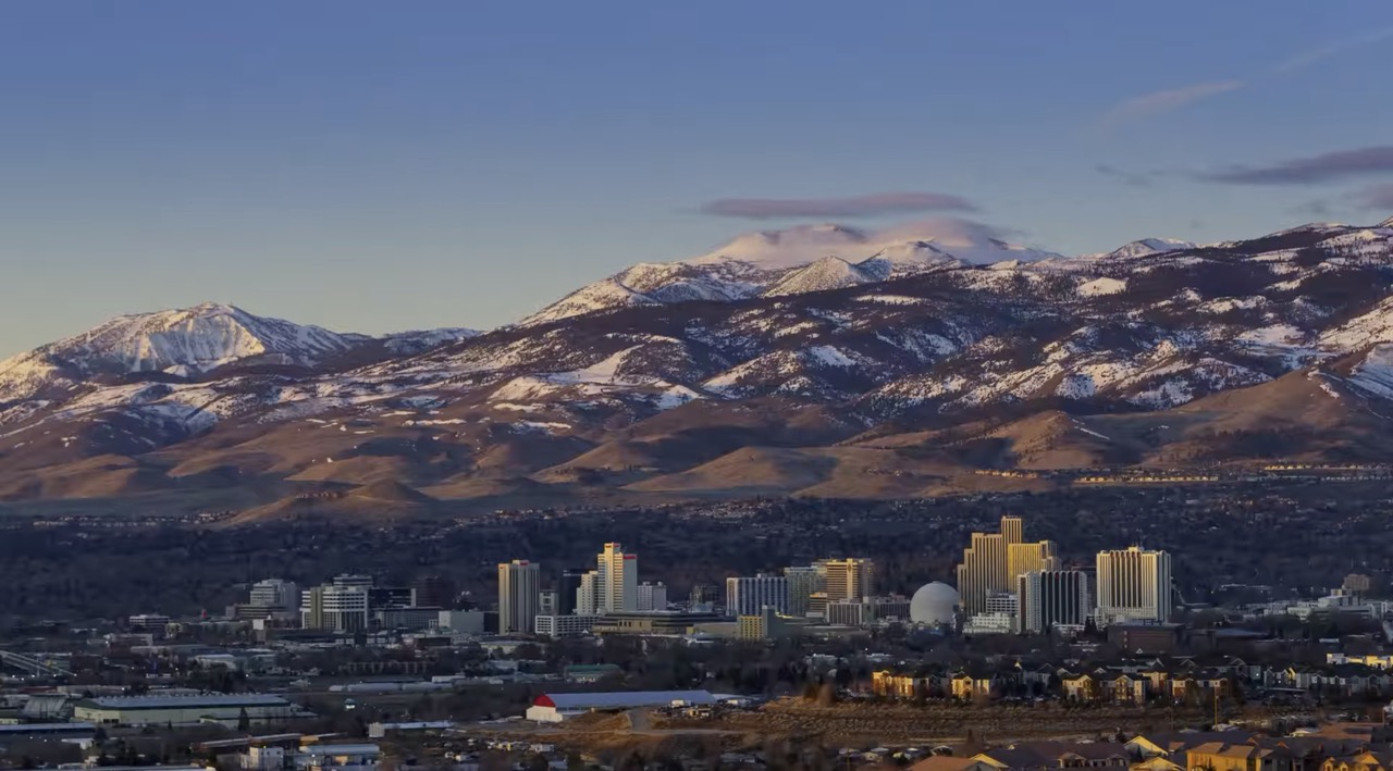 Washoe Valley Nevada landscape with mountains