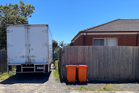 Loaded Rubbish Removal Truck