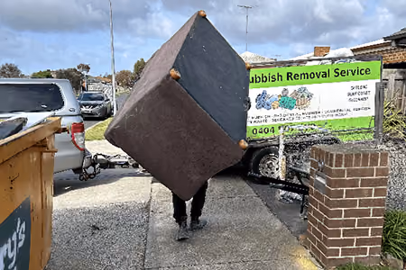 Household Rubbish loading into truk