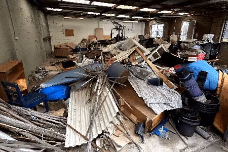 Commercial rubbish from a warehouse