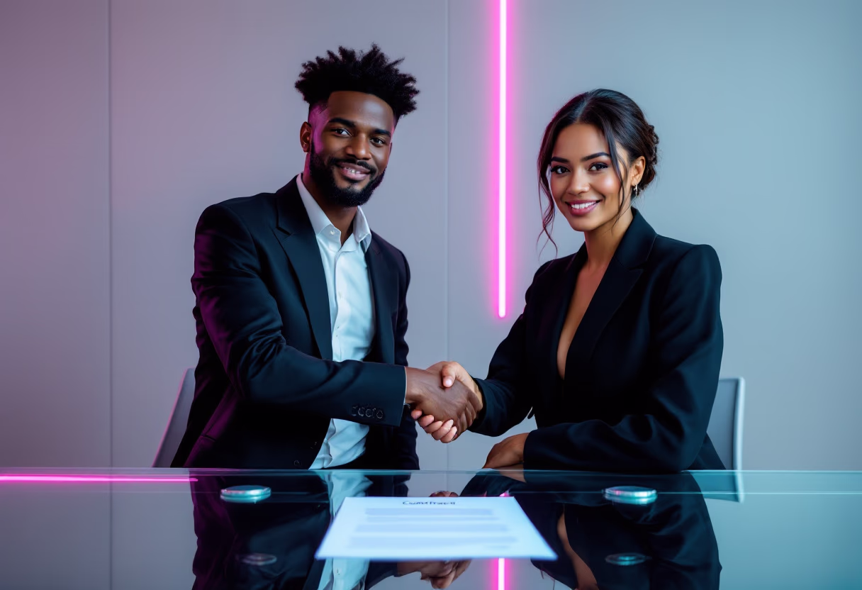 image of handshake over contract (for a property management company)