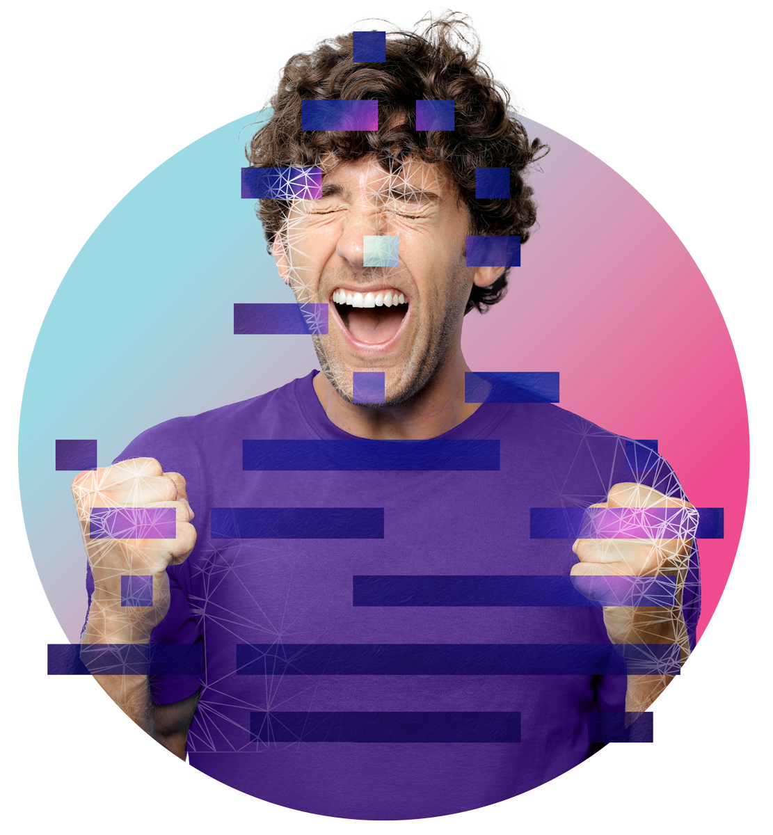 Man looking excited and clenching his hands as a proxy for a POS Designer