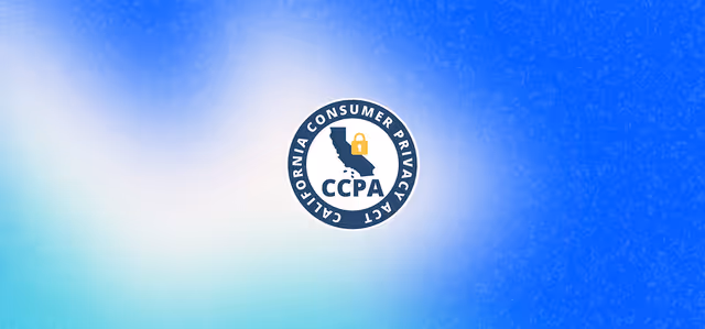CCPA logo with lock icon on blue background, representing California data privacy rules and compliance updates.