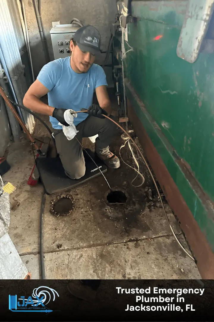 emergency plumber at work