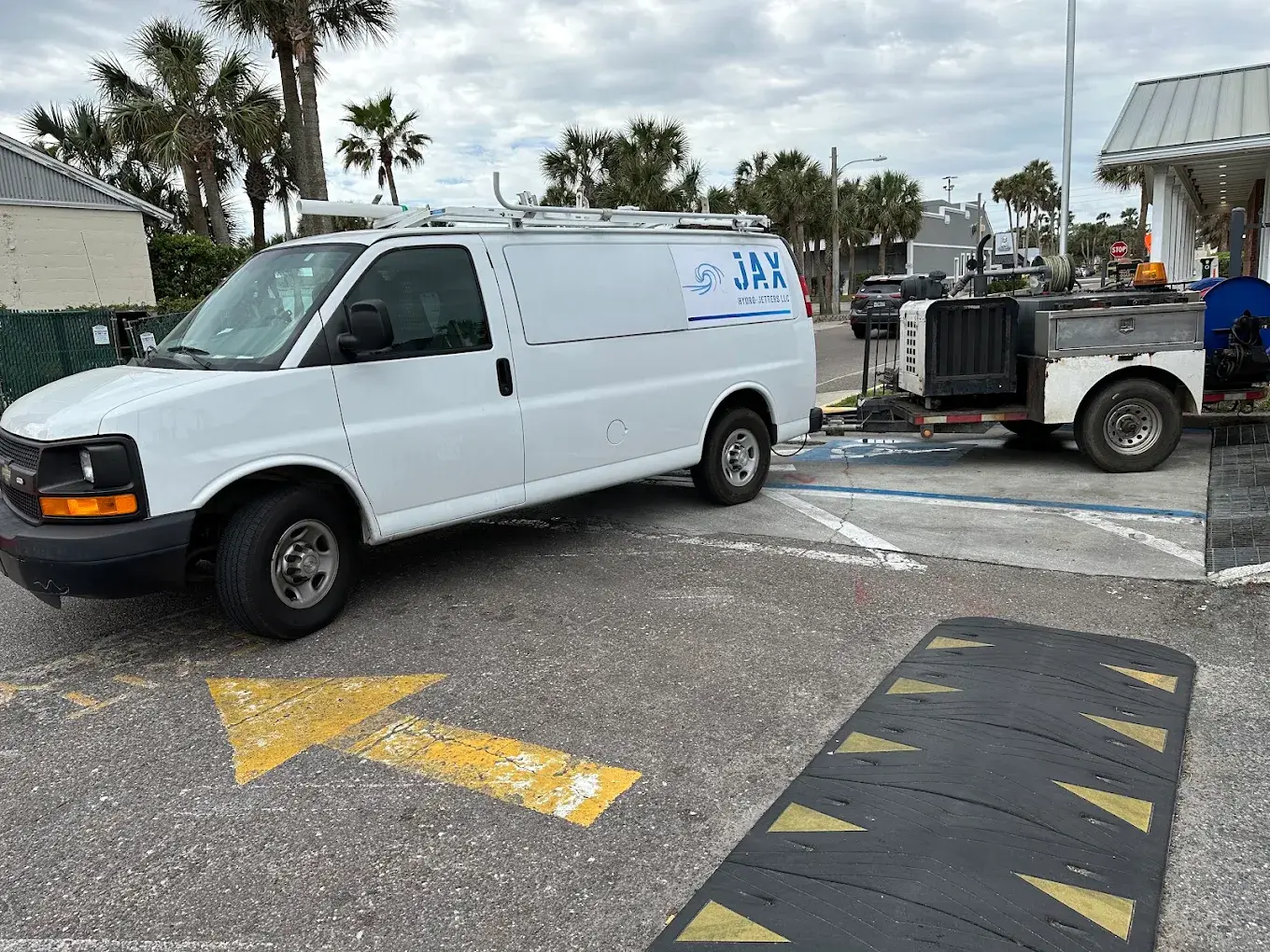 jax hydrojetters plumbing van in jacksonville
