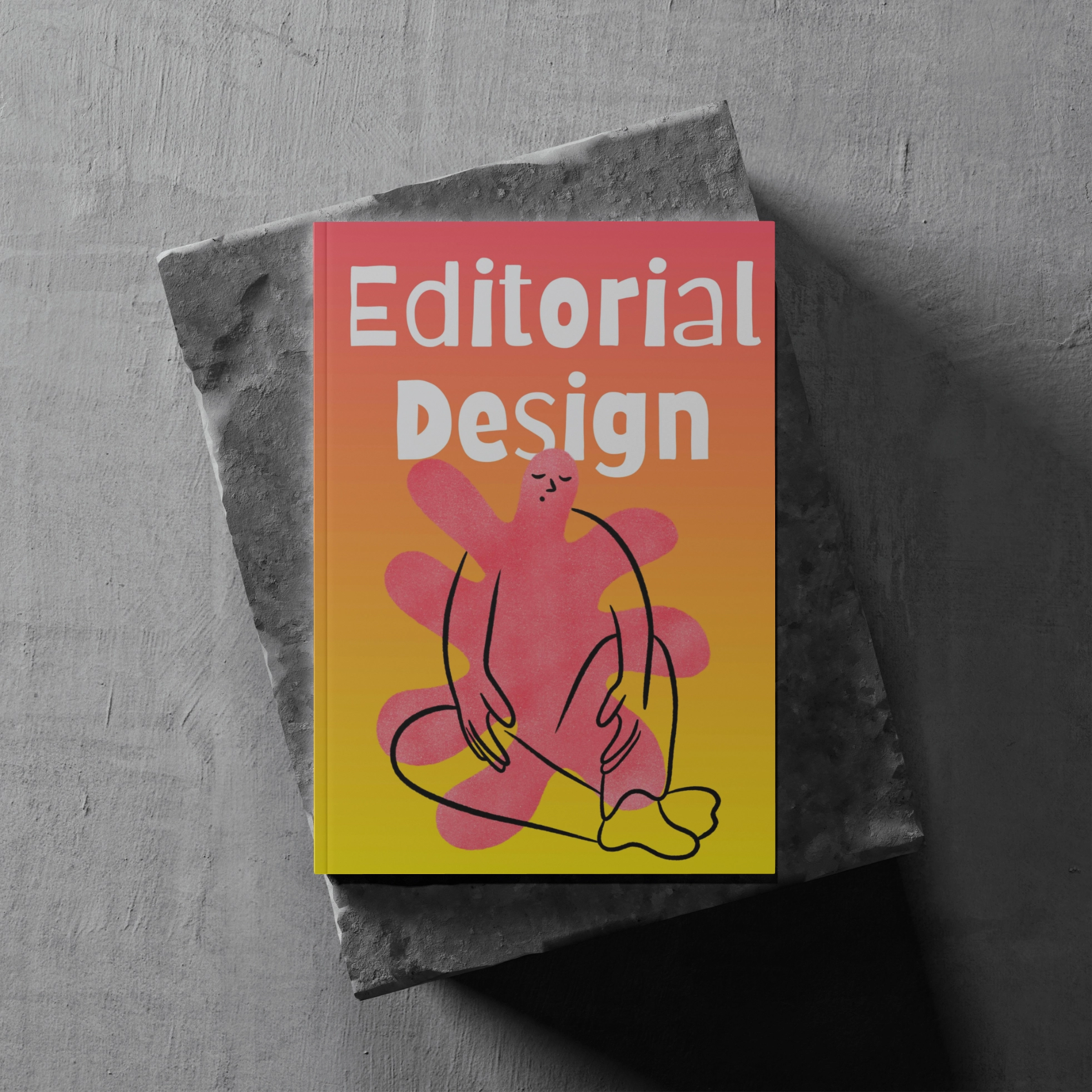 Modernes Mockup eines Magazin-Titelblatts mit der Aufschrift „Editorial Design“. Symbolbild für Layout, Typografie und visuelle Gestaltung redaktioneller Inhalte.