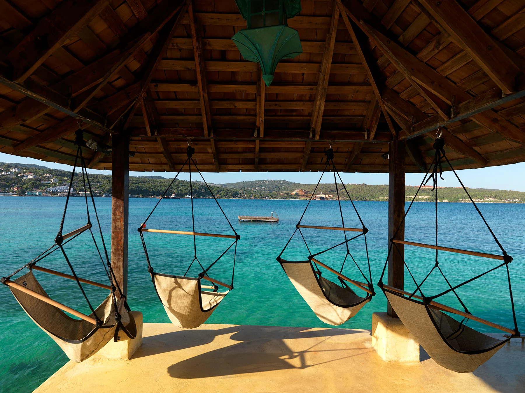 View from the island pavilion