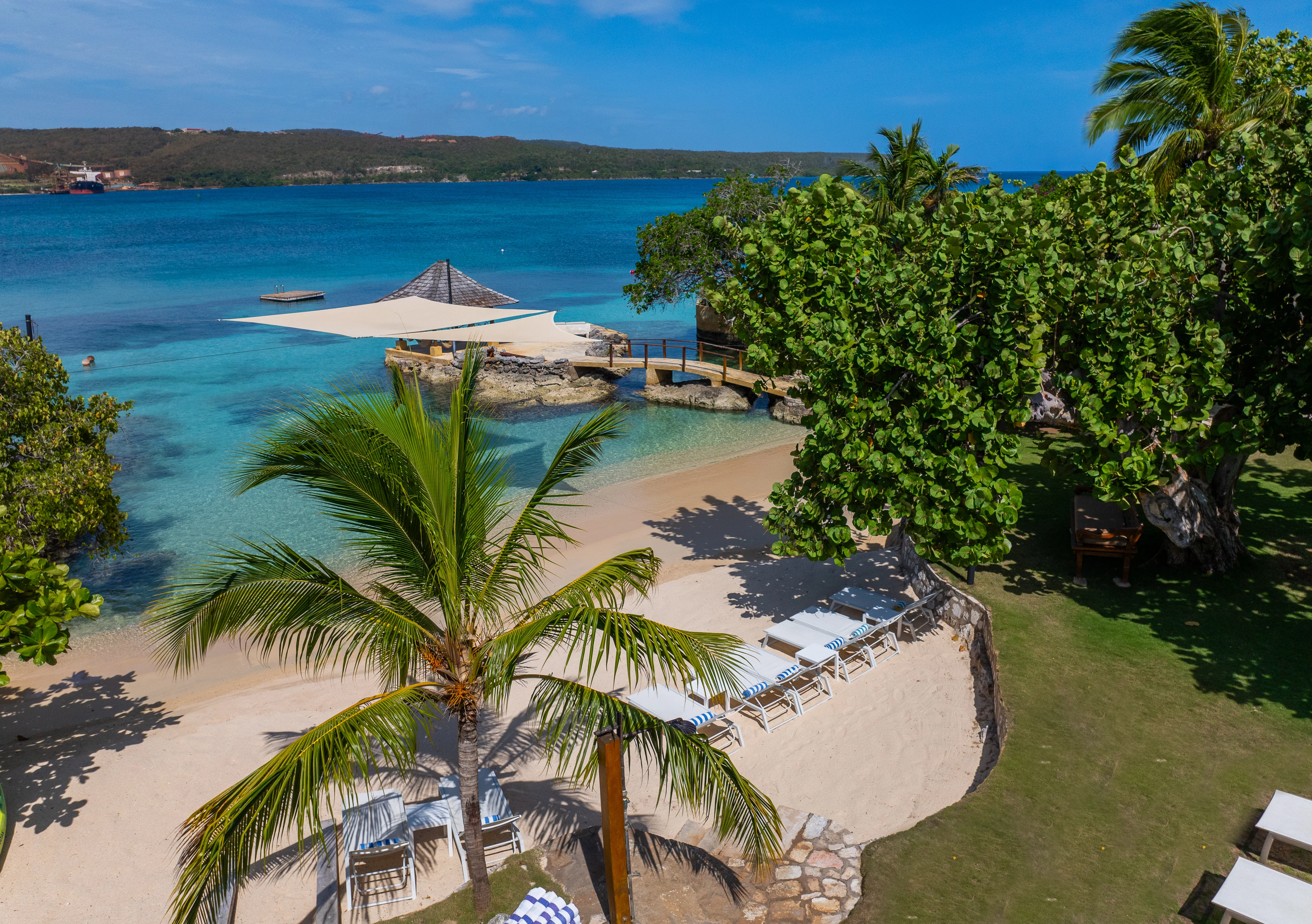 Aerial view of your private beach