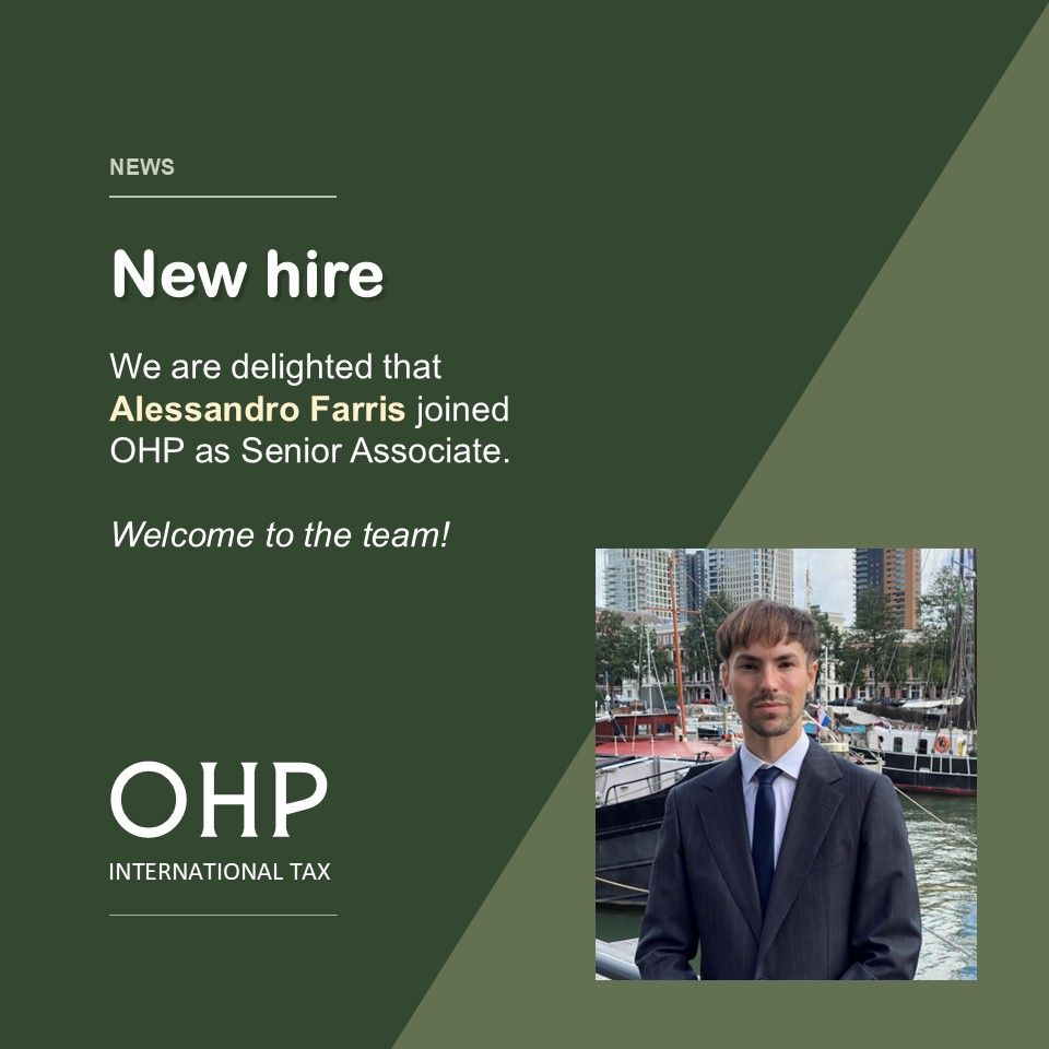 OHP BV New Hire Alessandro Farris