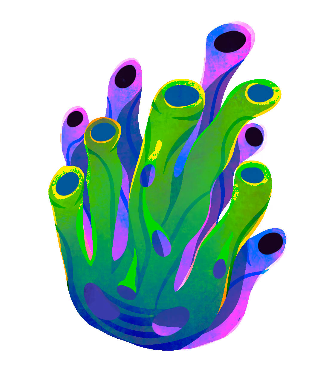 Illustration d'un corail Chroma Studio.