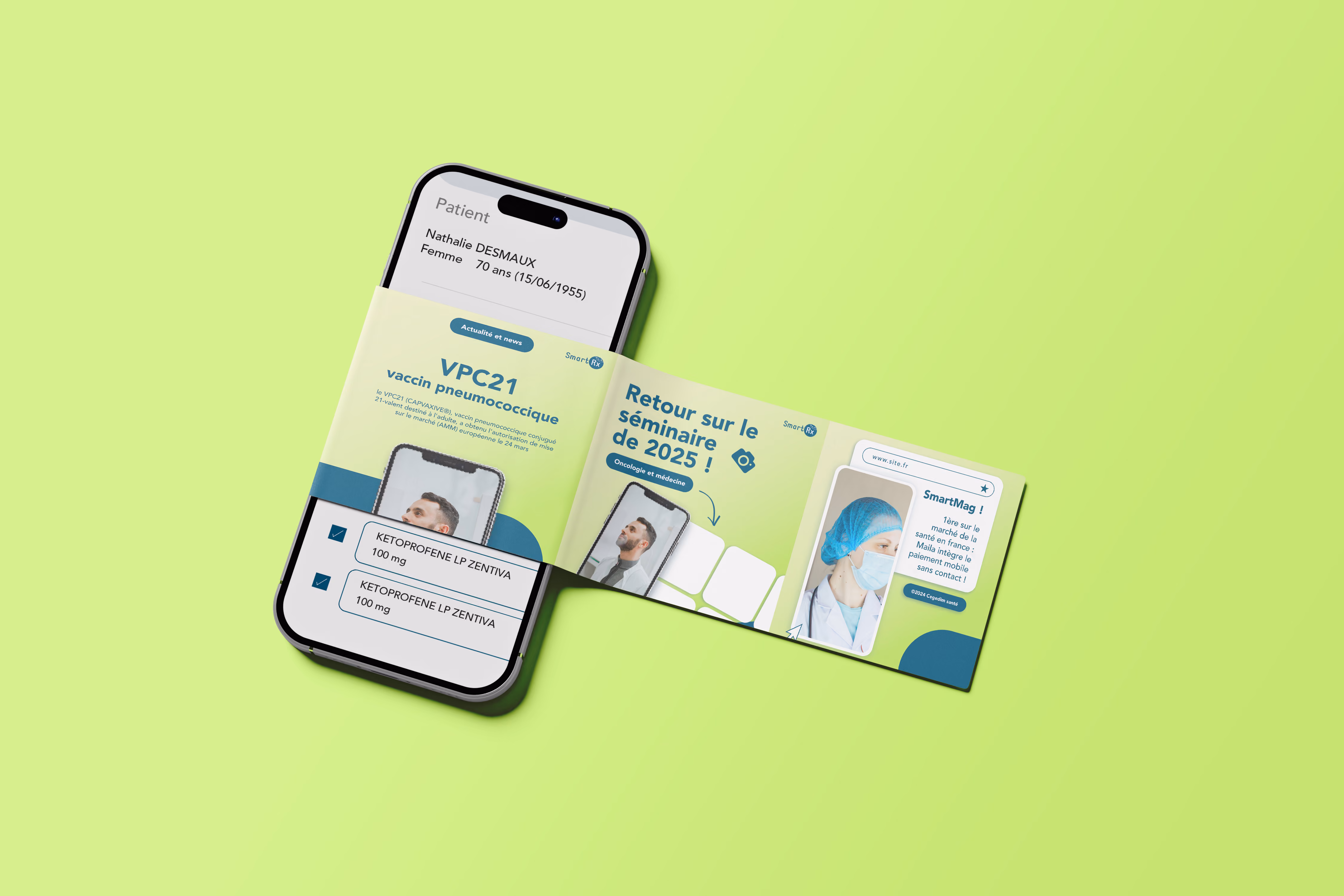 Mockup carrousel des posts Smart RX.