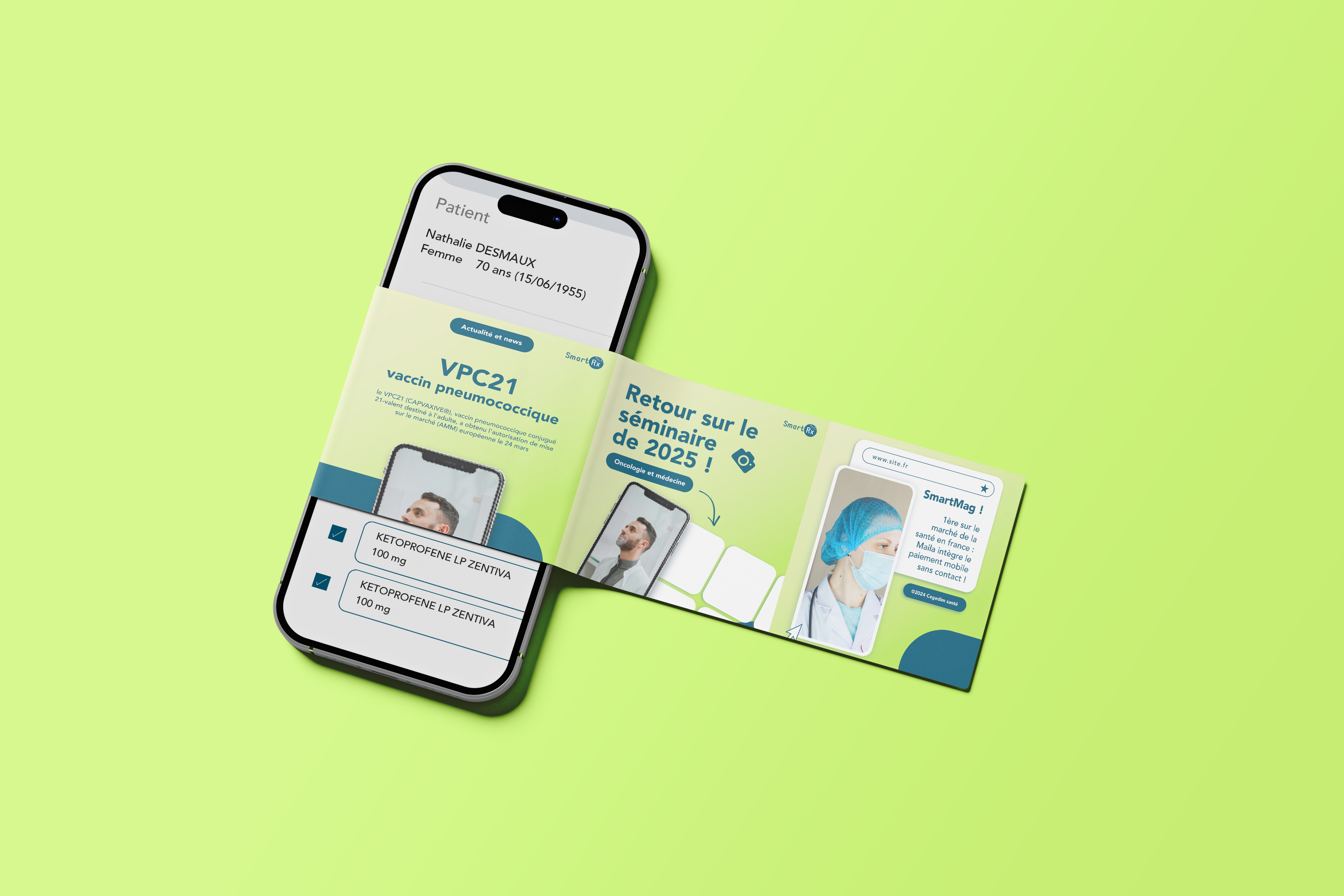 Mockup carrousel des posts Smart RX.