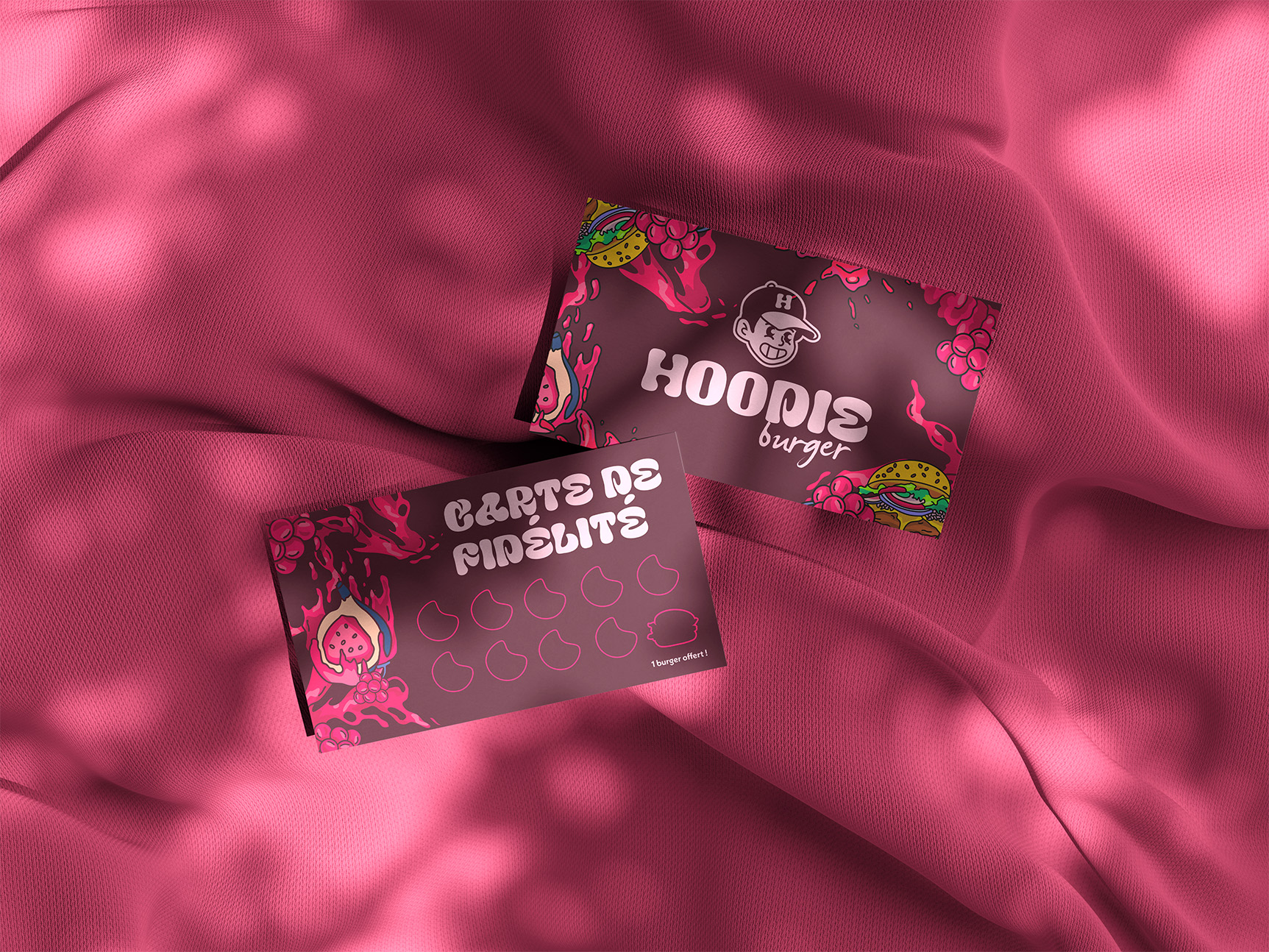 Photo de la carte de visite Hoodie Burger.