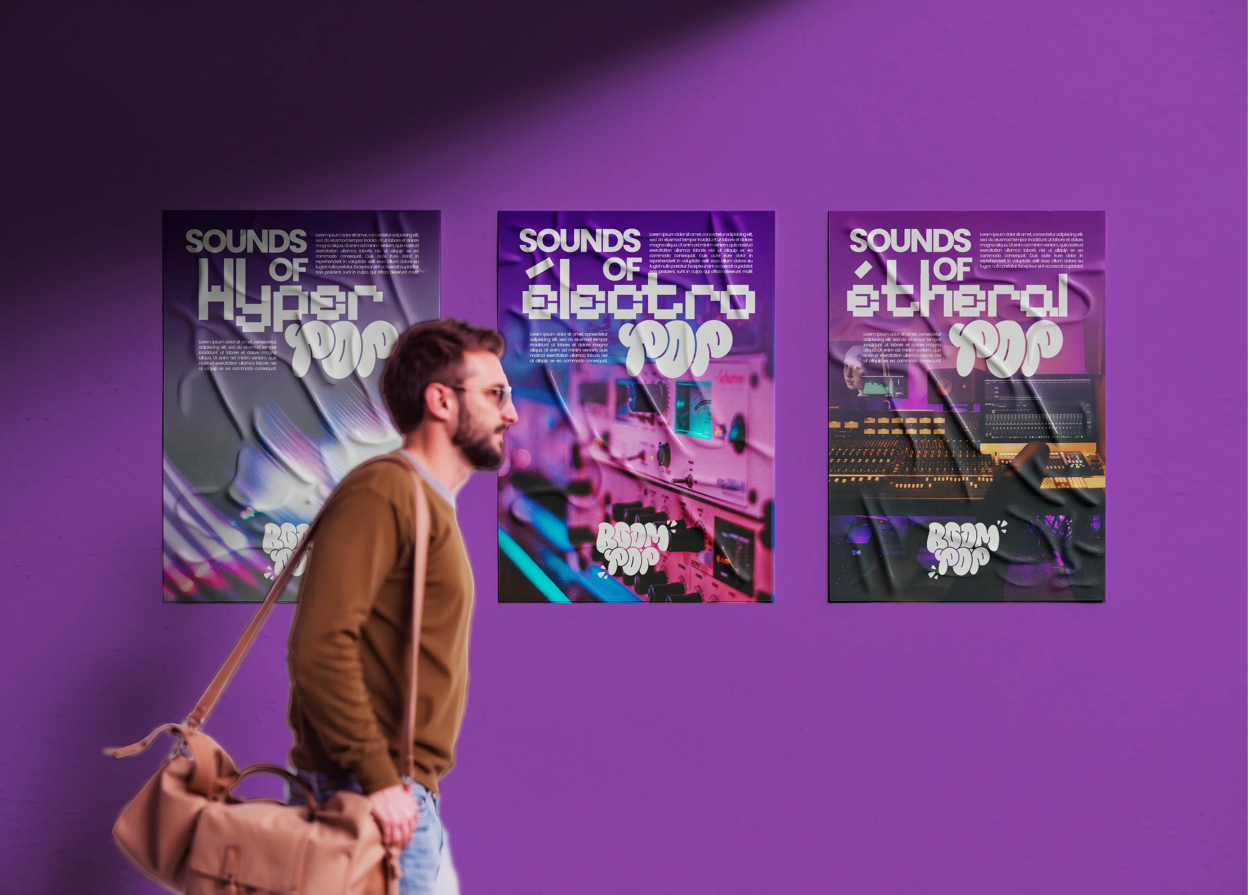 Affiches street Boom Pop.