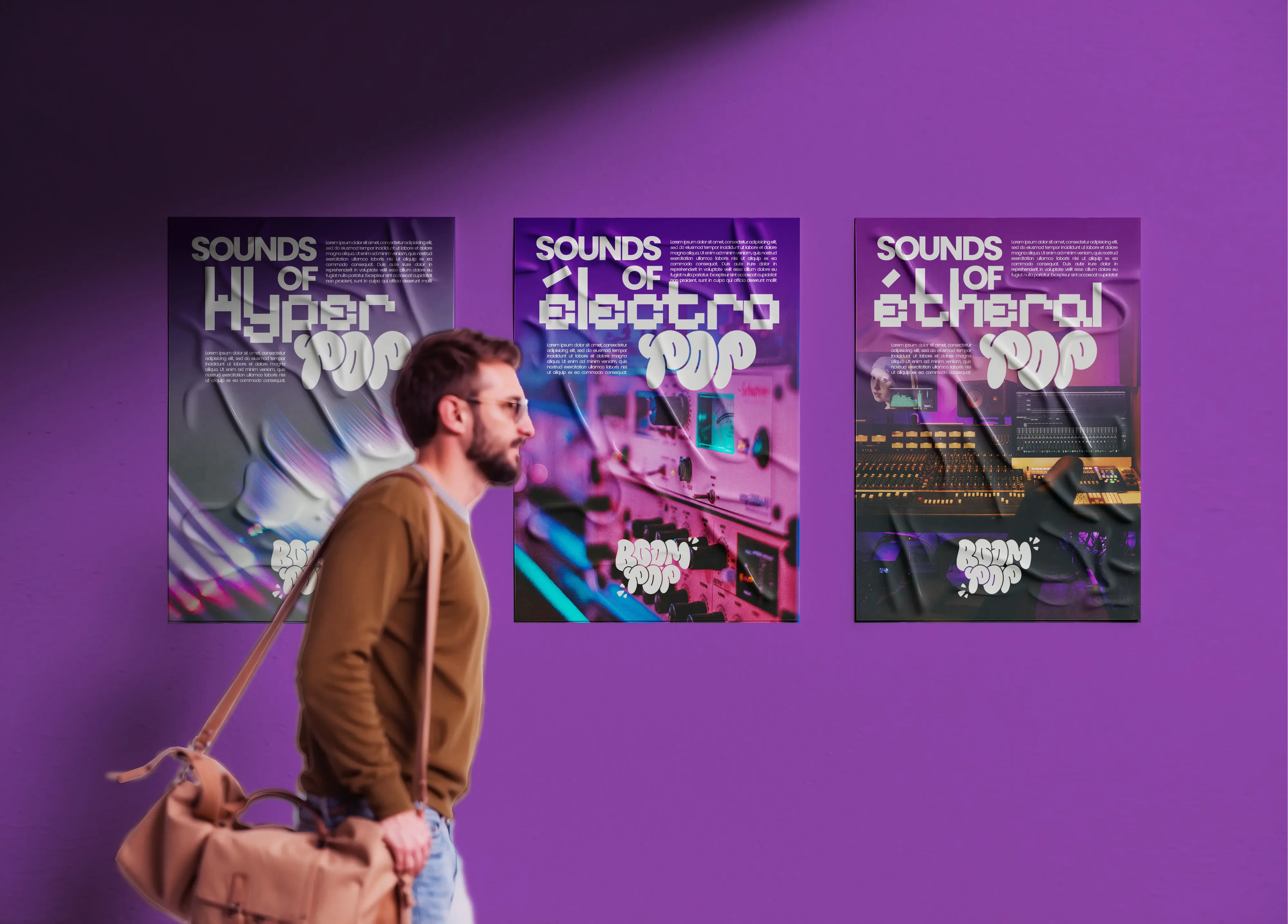 Affiches street Boom Pop.