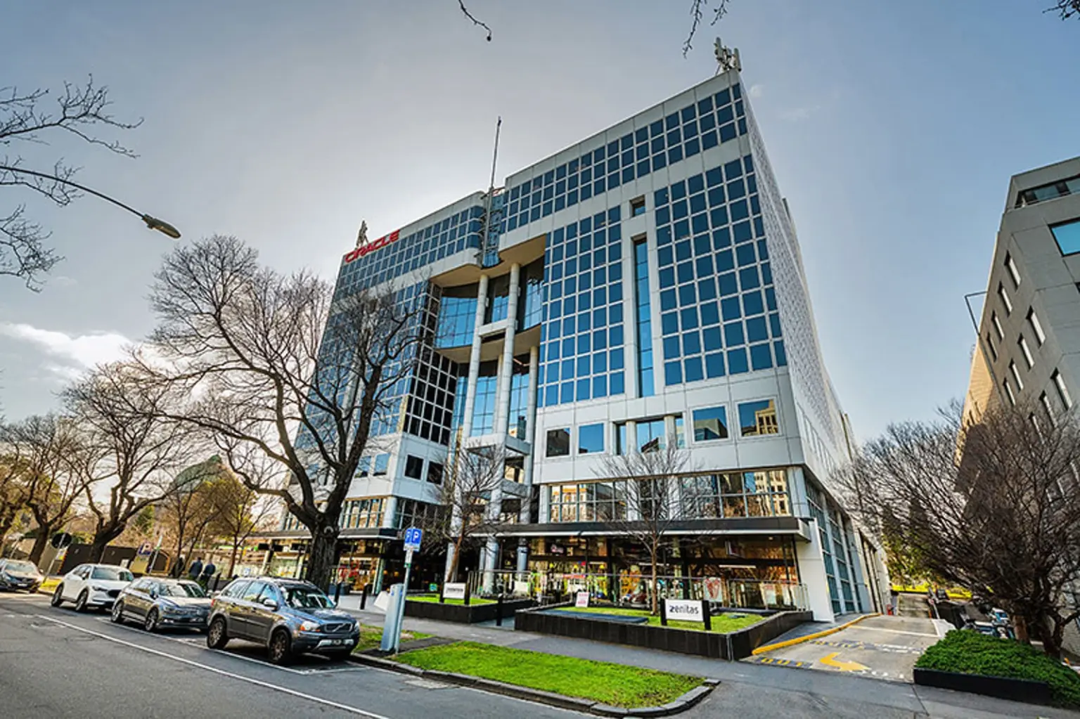 Exterior of 417 St Kilda Road, Melbourne — site of a completed fitout project by Allworks Property Services.