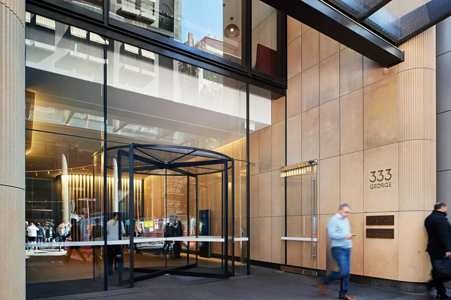Exterior of 333 George Street, Sydney — fitout project delivered by Allworks Property Services.