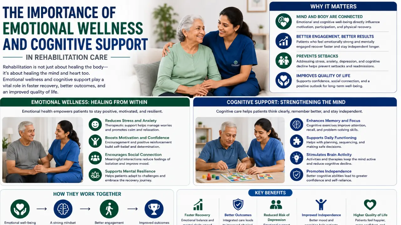 Importance of Emotional Wellness and Cognitive Support in Rehabilitation Care