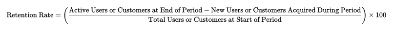 calculate retention rate