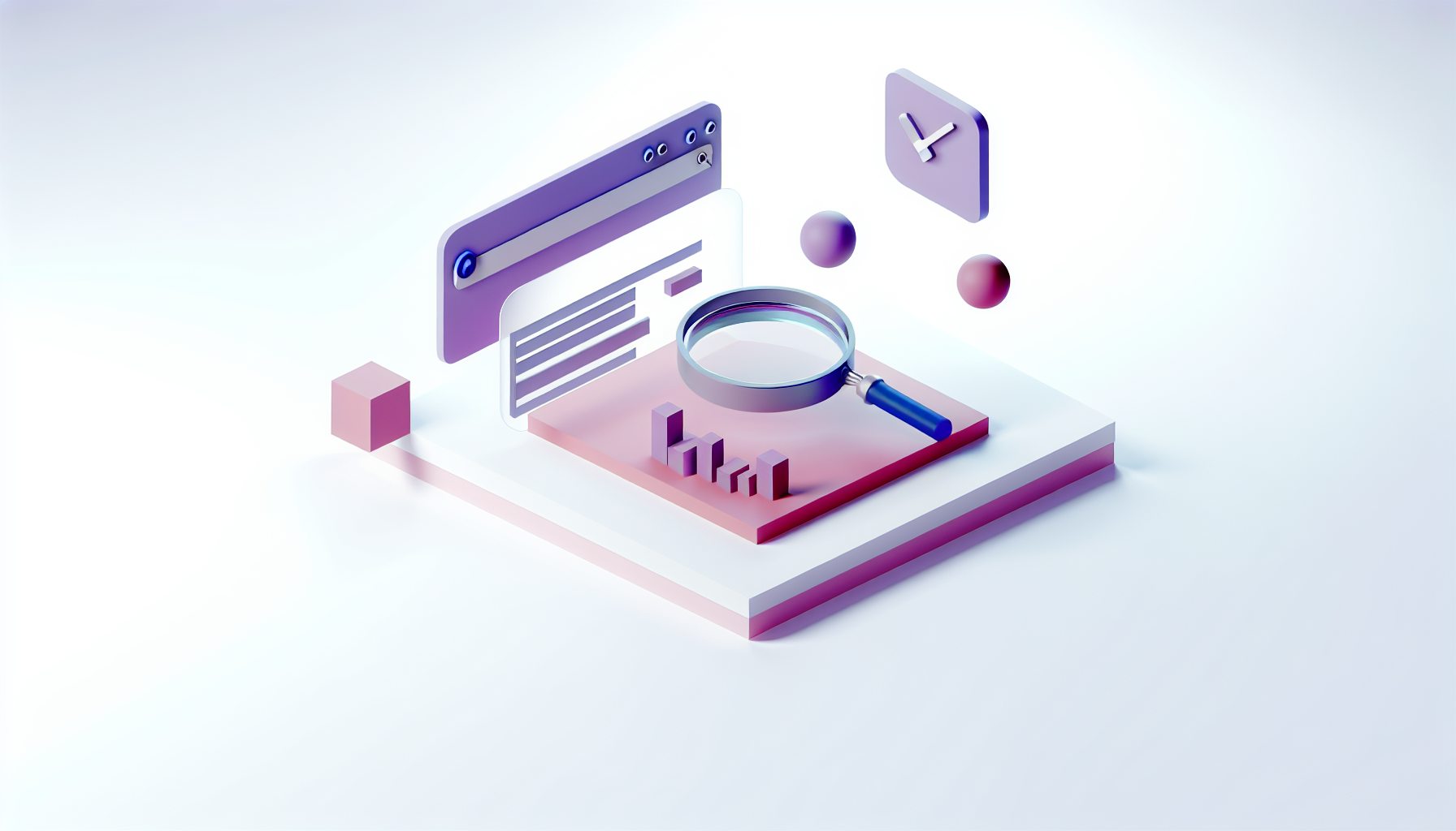 Minimal isometric illustration showing console log bug reporting with abstract geometric shapes.