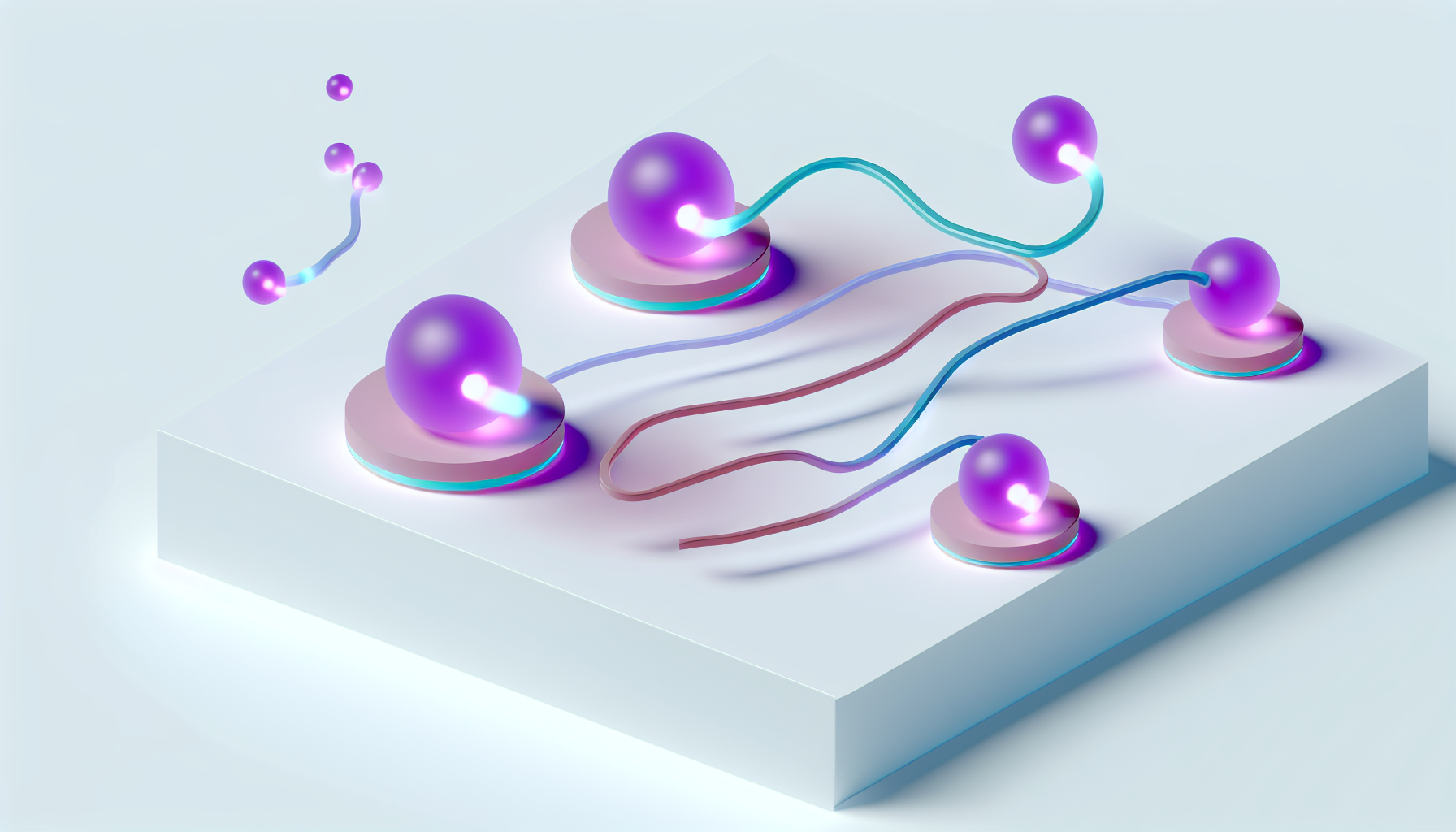 AI-driven enterprise support abstract illustration