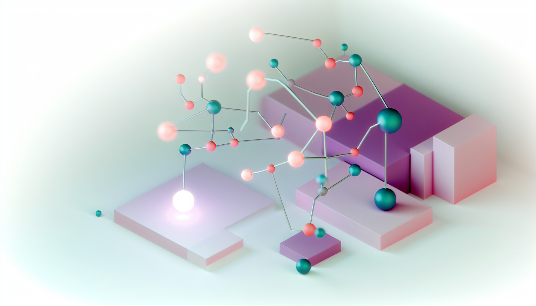 AI trends in product management with abstract neural nodes.