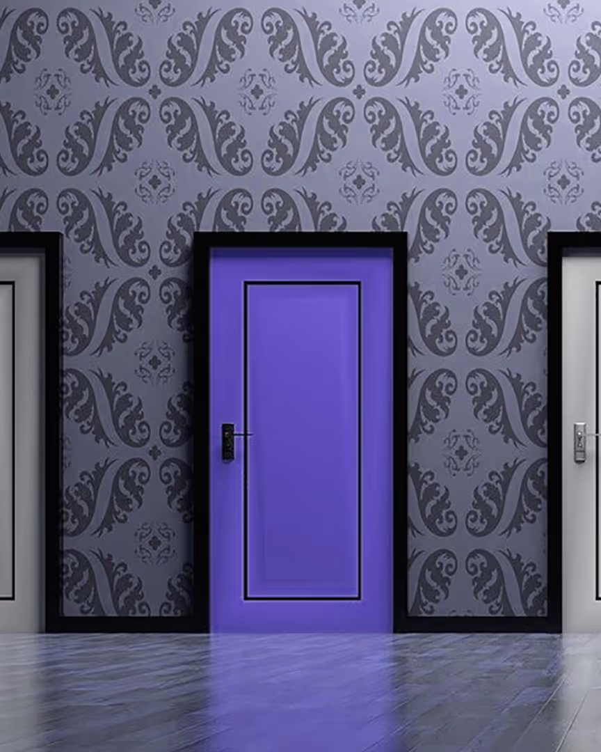 Purple highlighted door