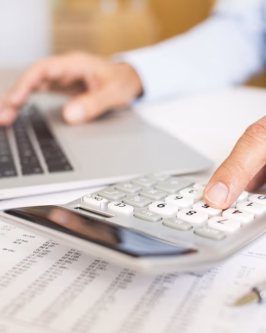 Calculating chargeback volumes on a calculator