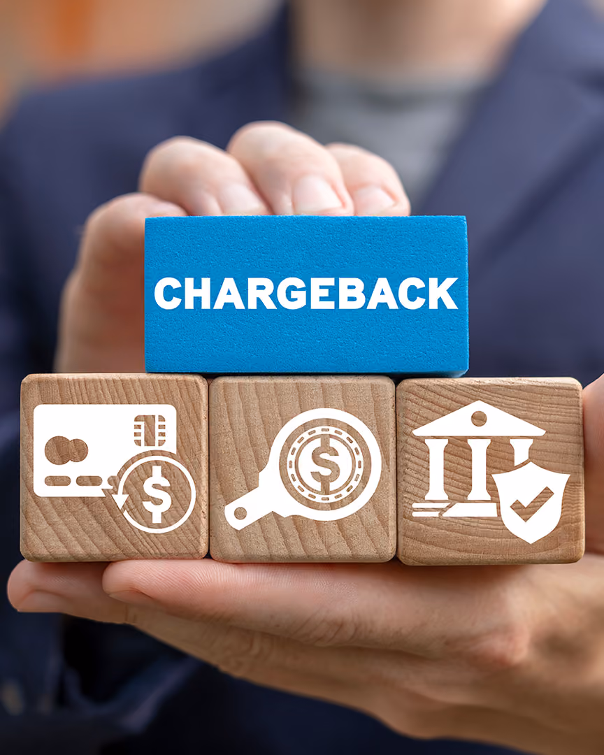 Chargeback written on a wooden block