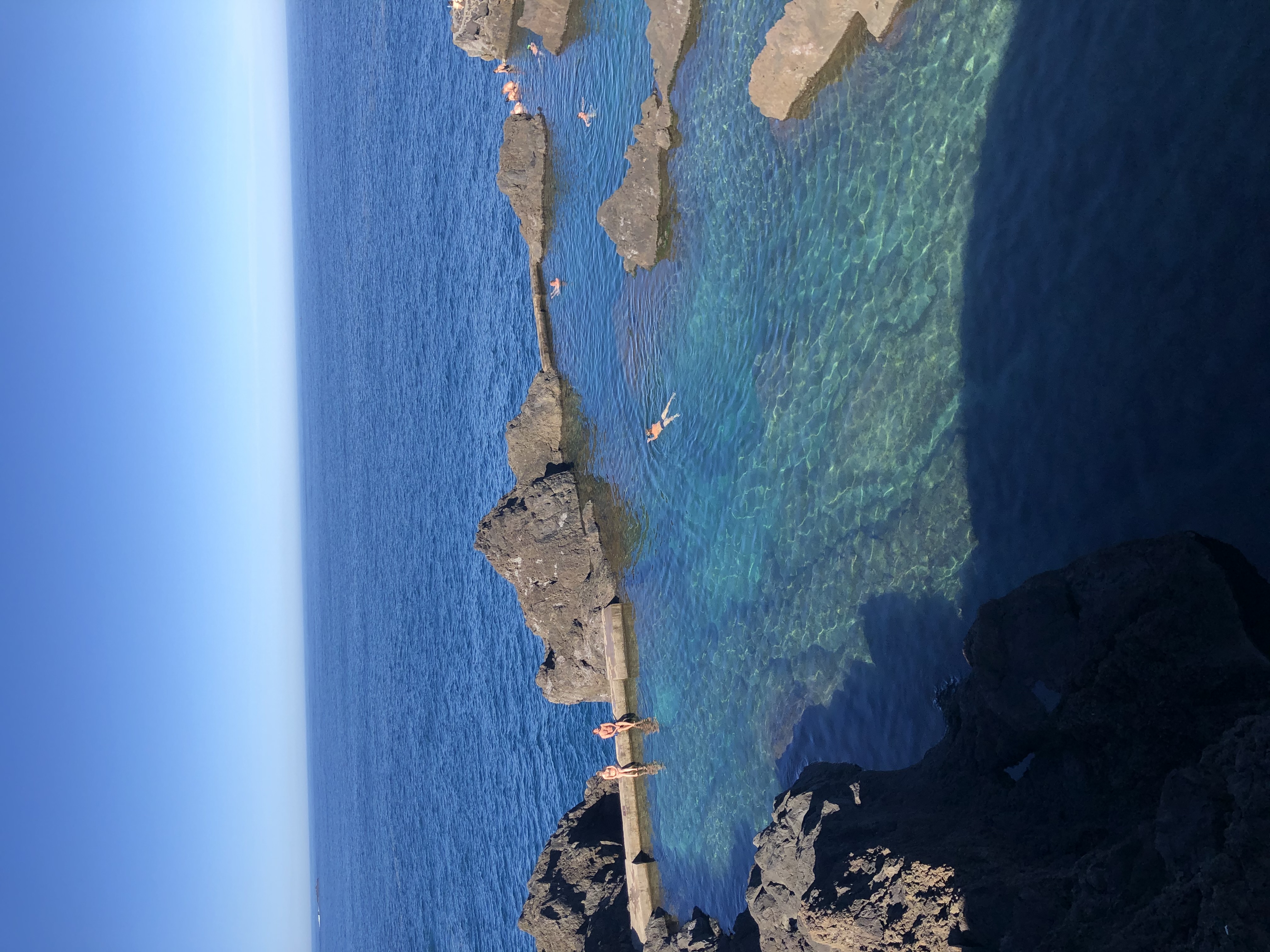 Swimming in the Seixal sea pools on Madeira