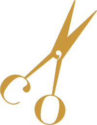 Logo de Les Ciseaux d'Or avec des ciseaux dorés stylisés.