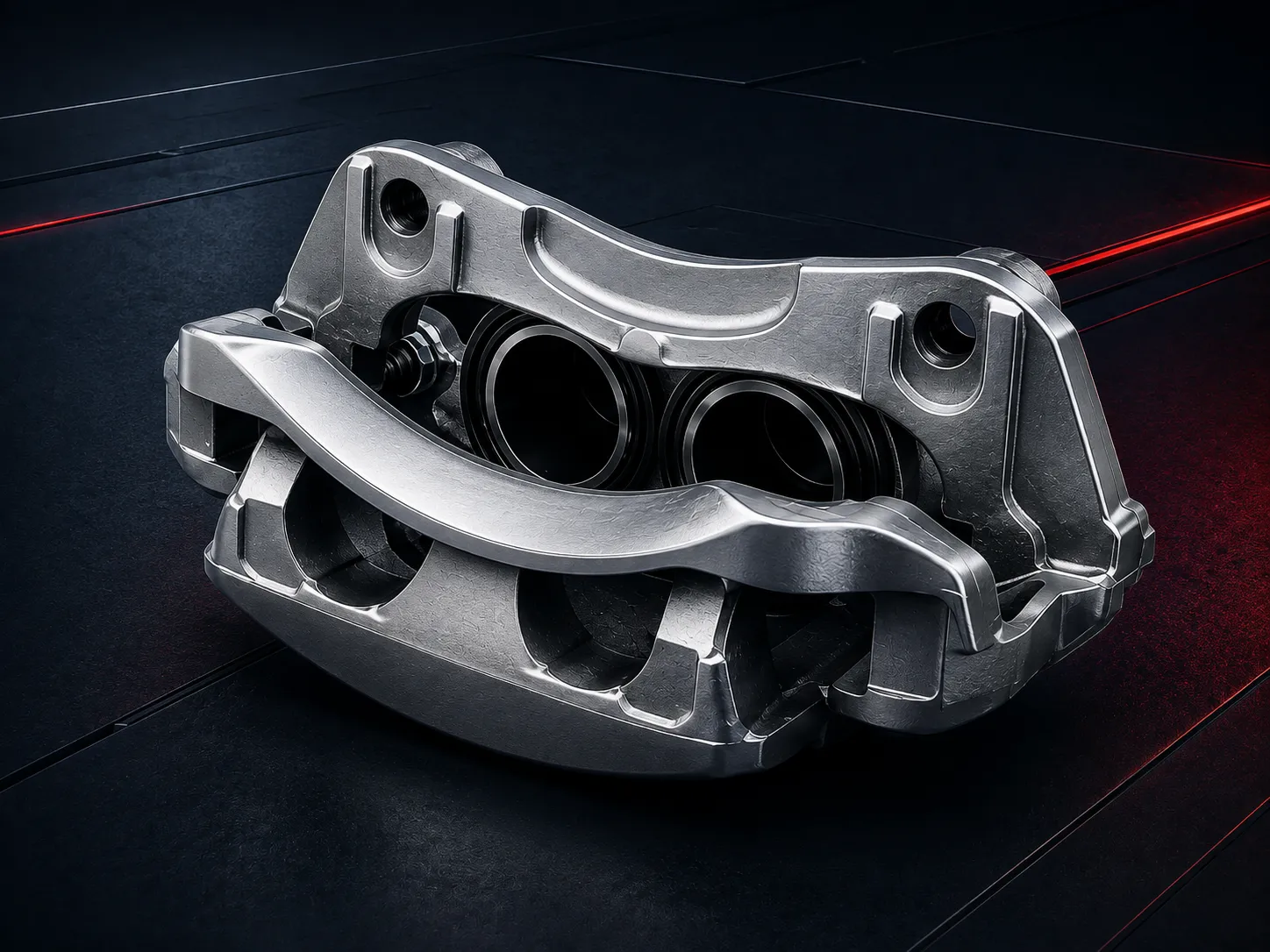 Calipers on dark background