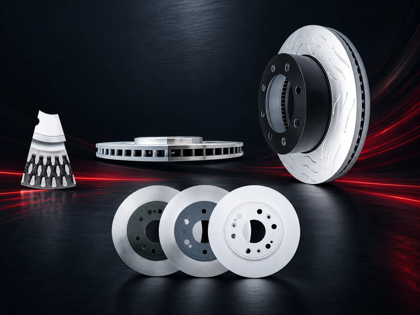 Advanced Technology Discs on dark background