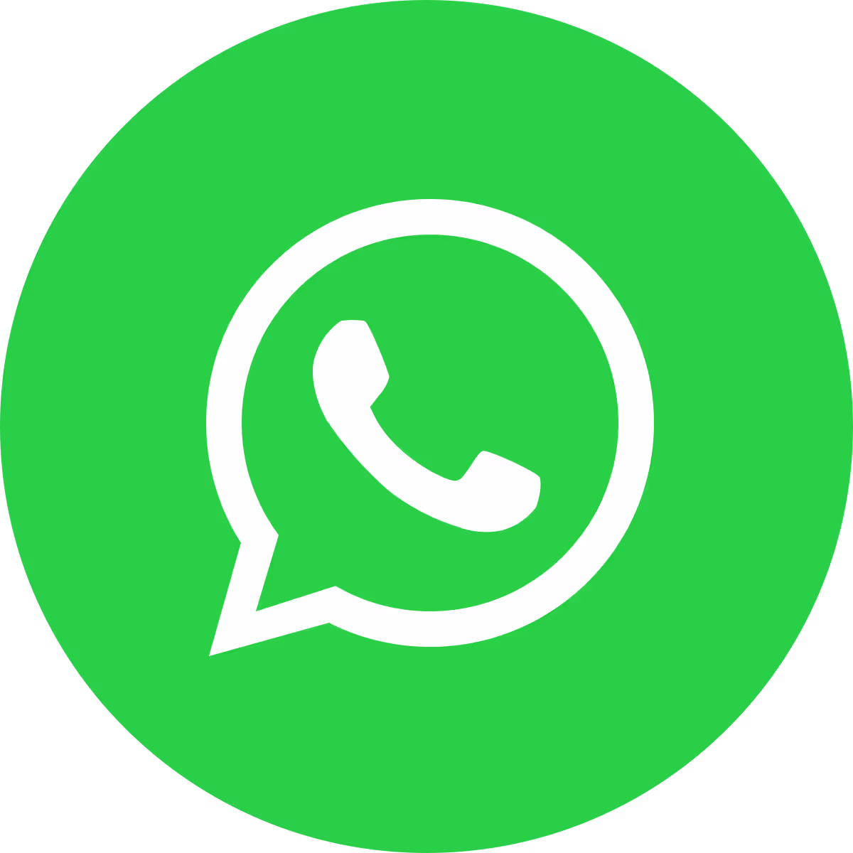 A green and white icon of a phone