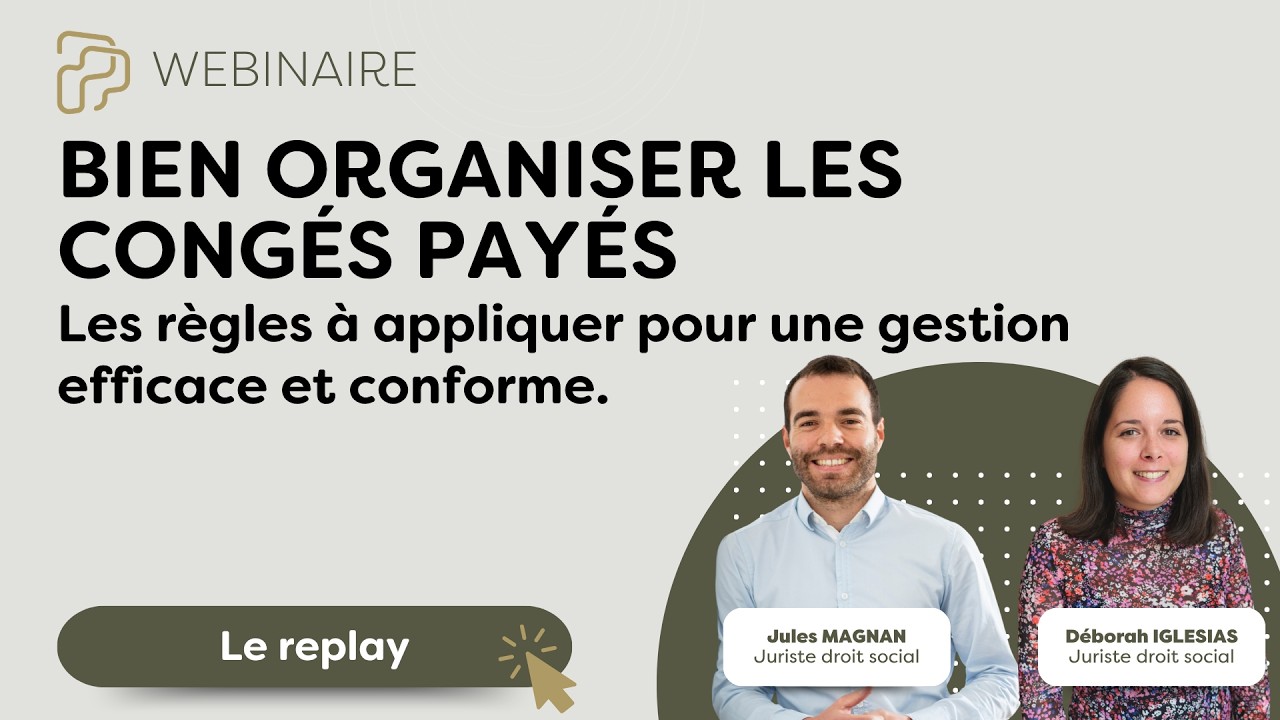 Webinaire Congés payés