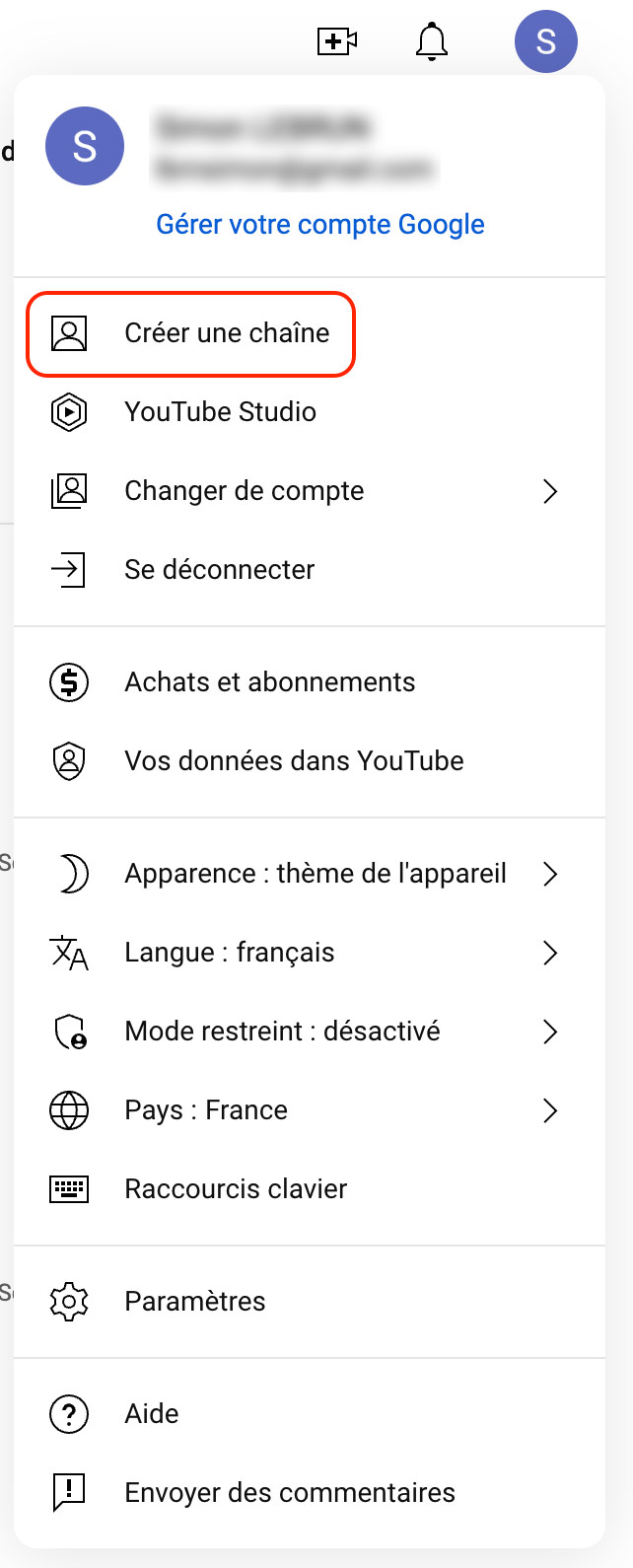 Créer un compte de marque YouTube