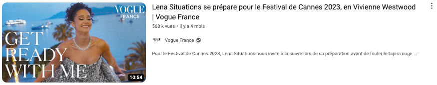 chaine youtube vogue