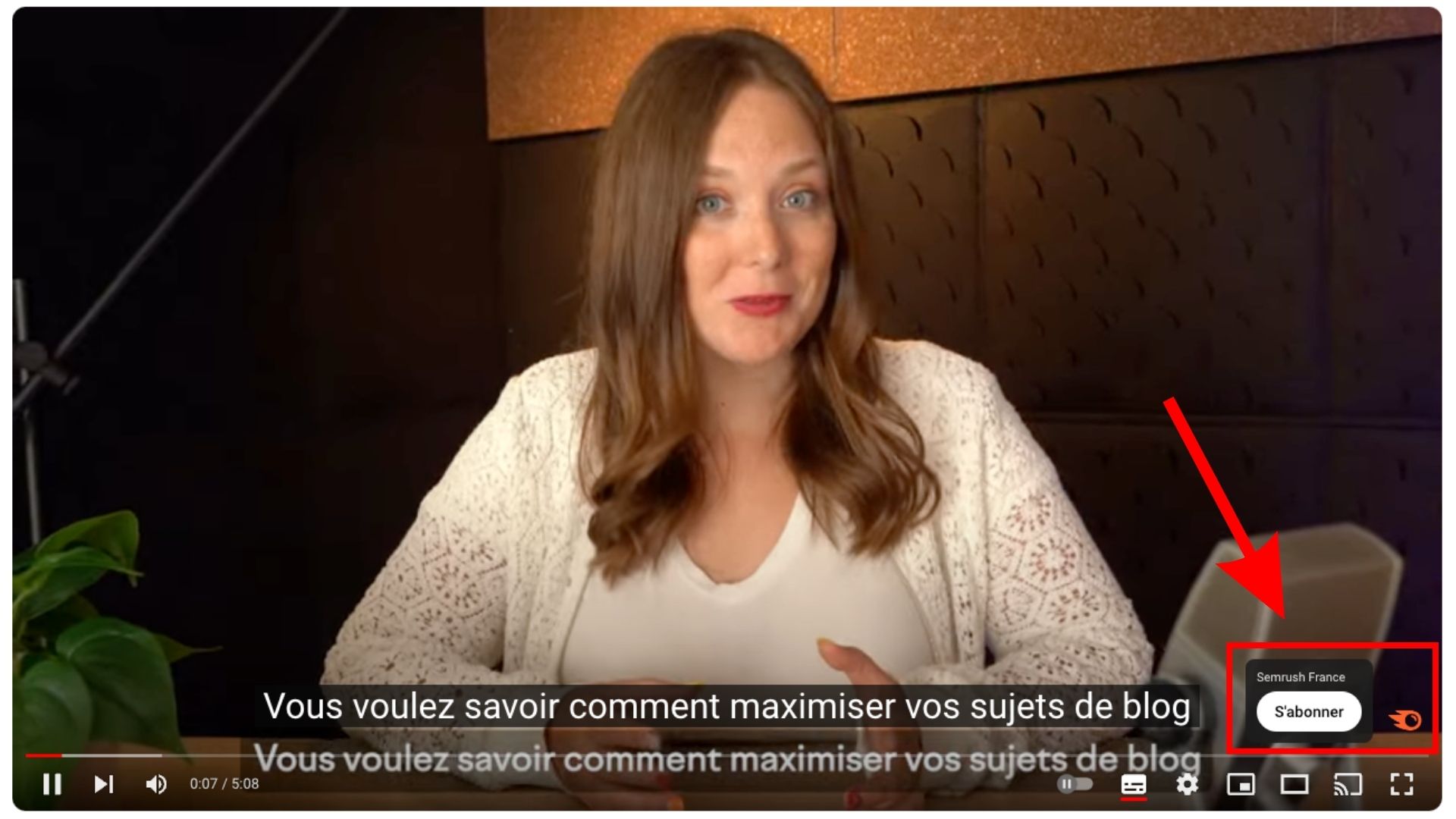 filigrane video youtube