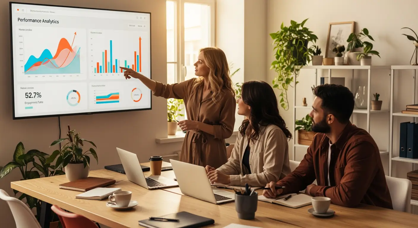 équipe qui mesure les performances des campagnes influenceurs