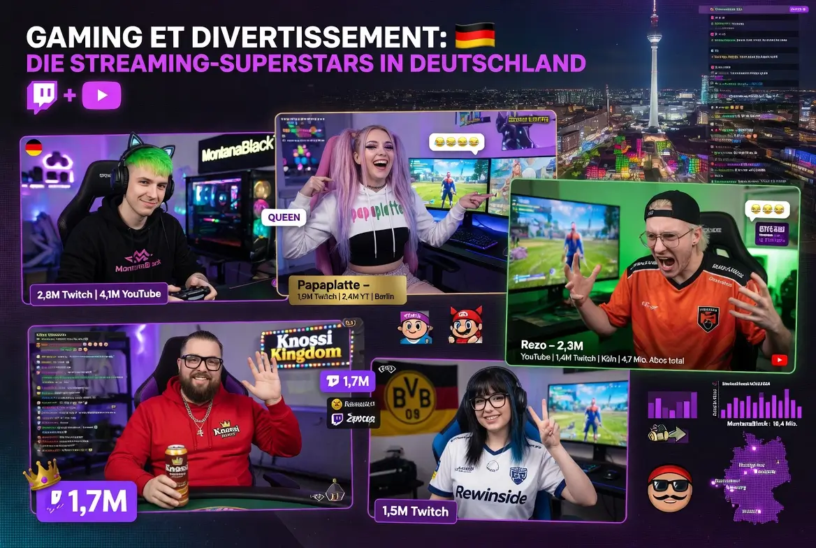 German gaming streamers and influencers