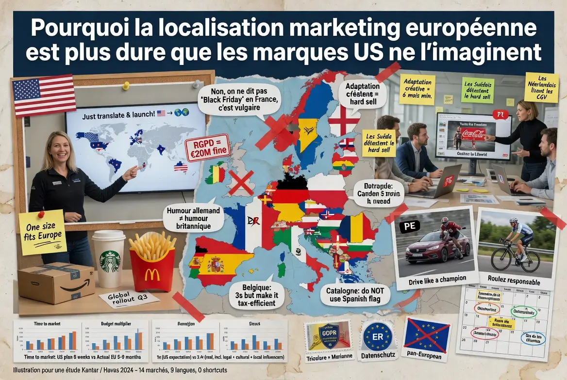 les difficultées rencontrées par les marques américaines lors de leur développement européen