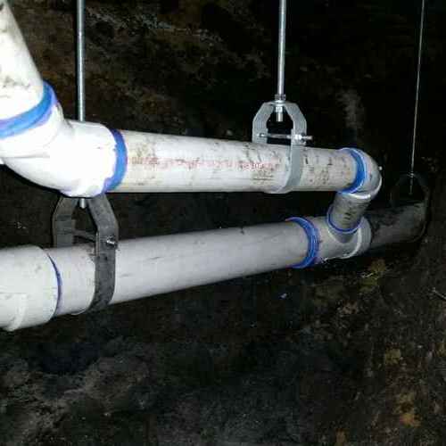 plumbing pipes located underground