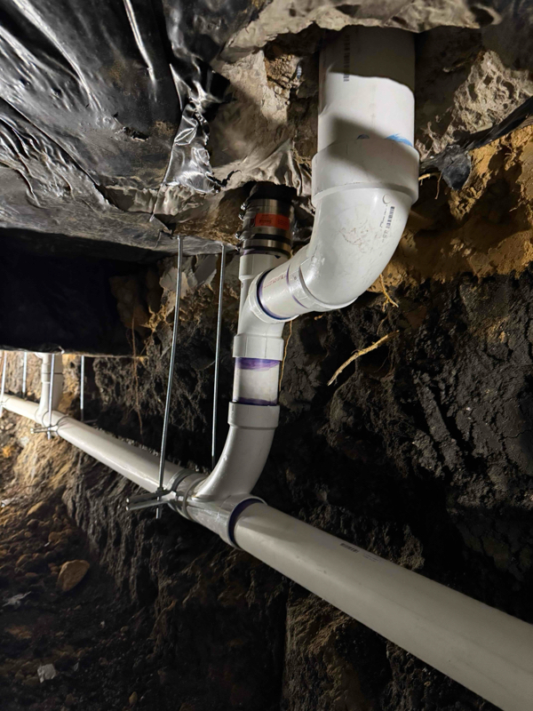 installed drain