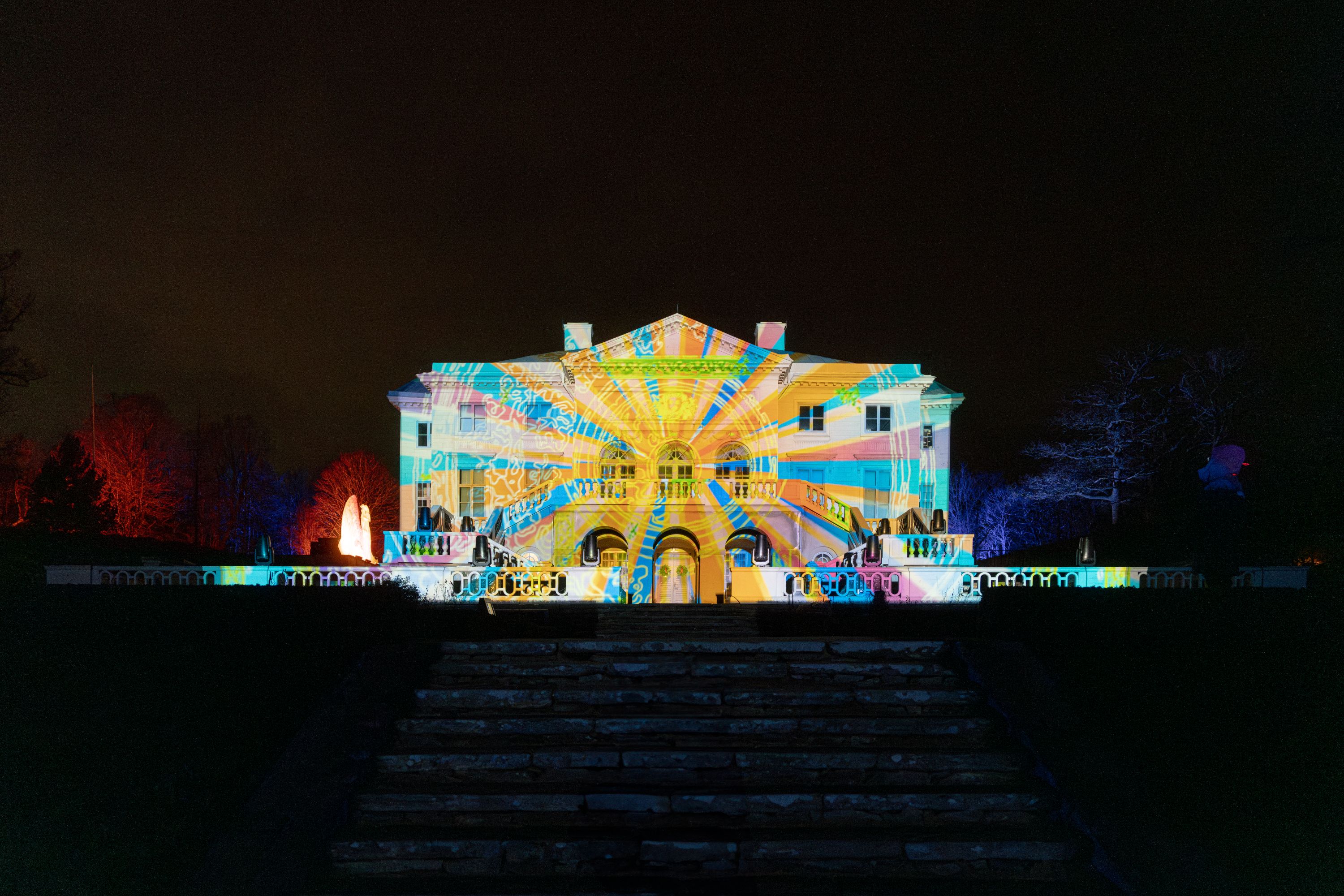 Gunnebo Winter Lights building illumination