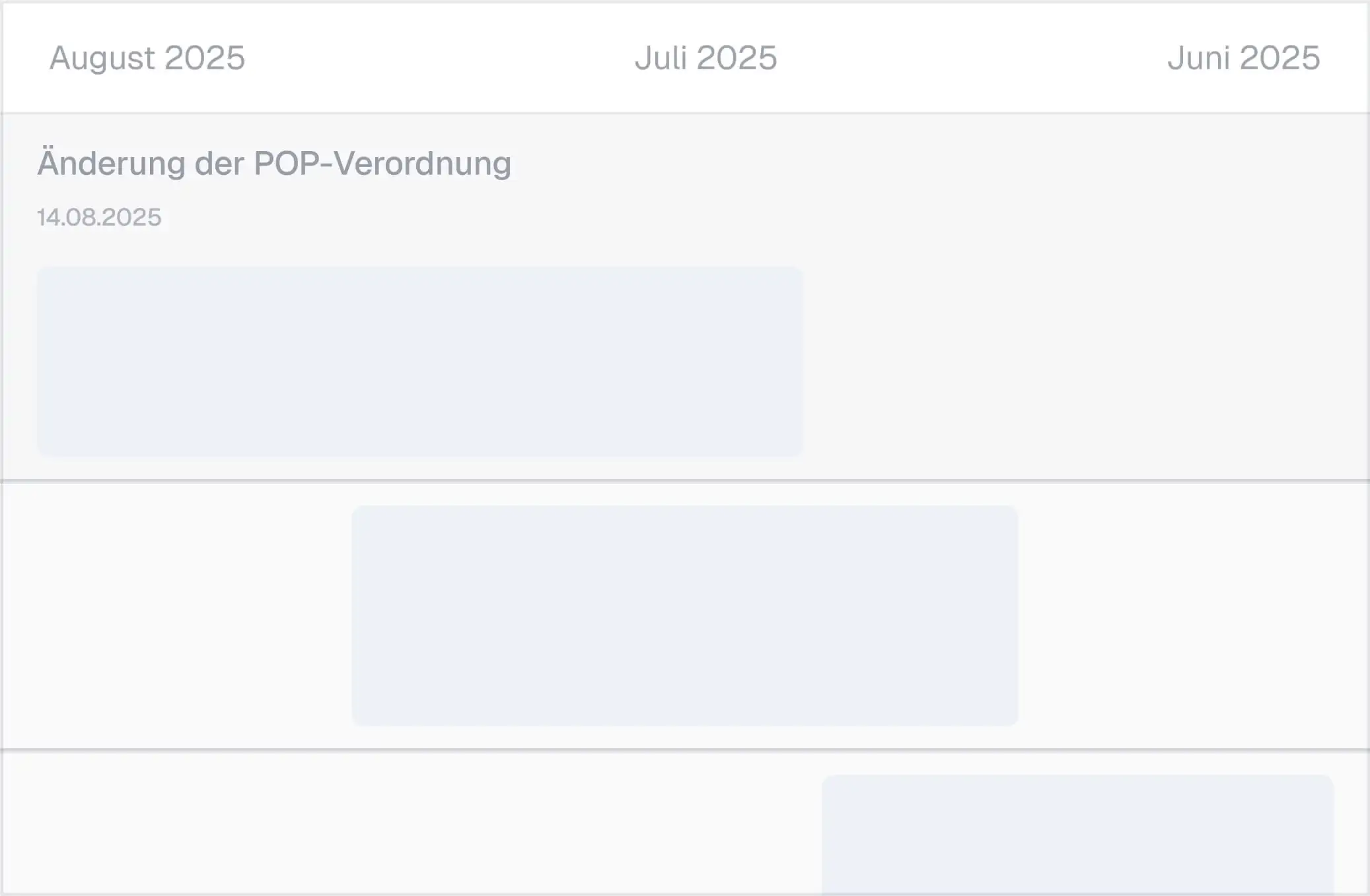 Screen von der Funktion Rechtsnews