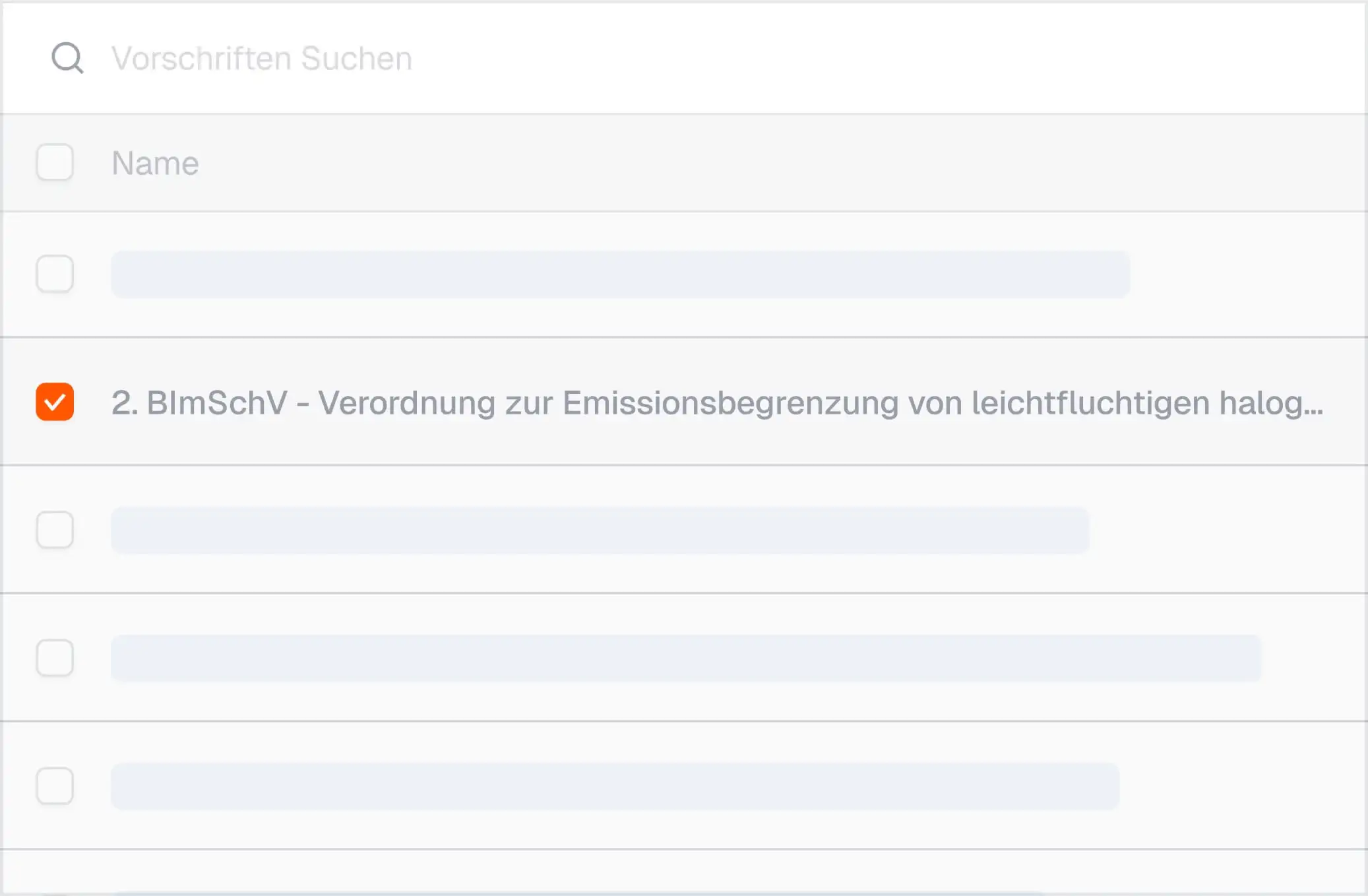 Screen von der Funktion Rechtskatastar
