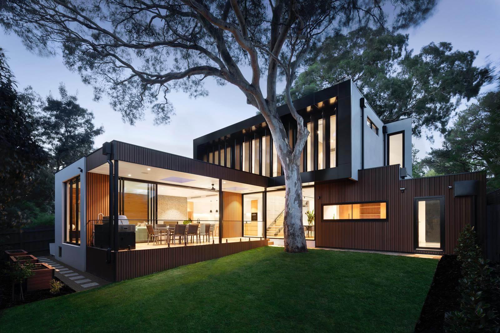 brown tree near white concrete building
