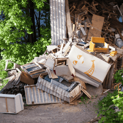 Affordable junk removal team loading furniture into truck in Chicago
